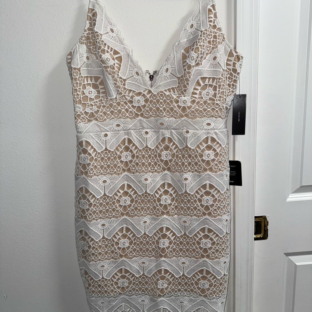 Lulus White Lace Dress